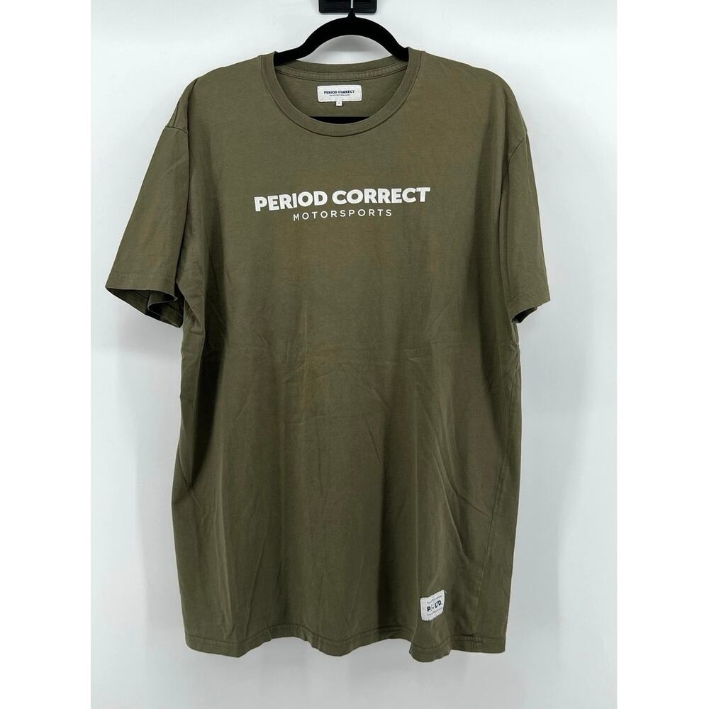Period Correct Motorsports For the Gentleman Racer T-Shirt Size XL Green